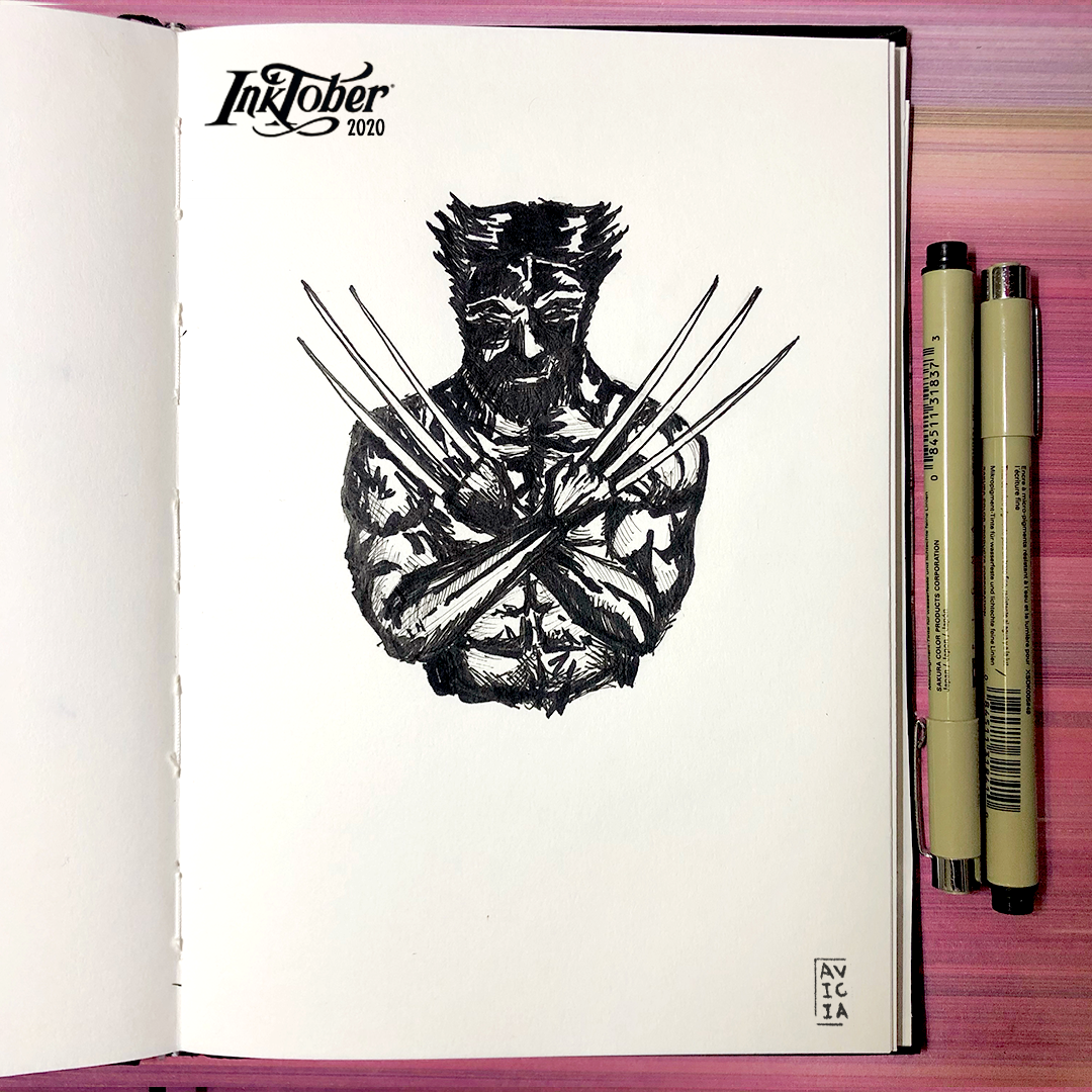 Inktober 2020 ink illustration page 5