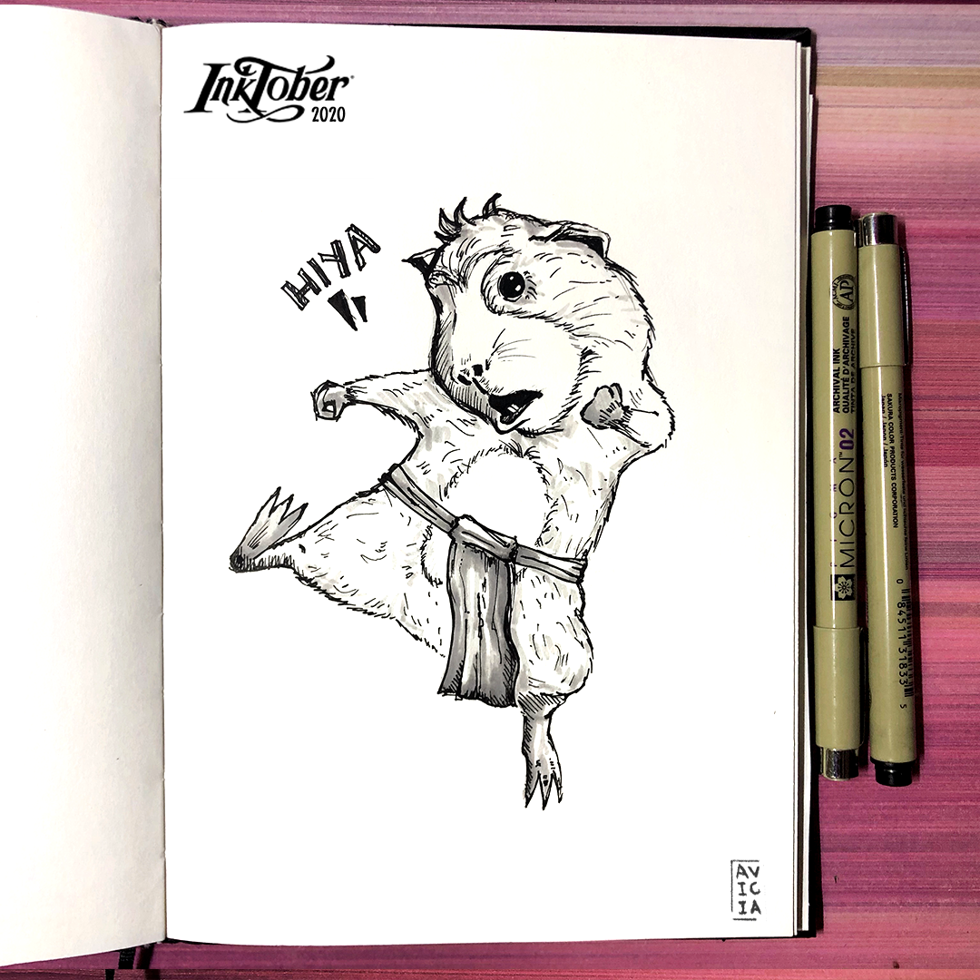 Inktober 2020 ink illustration page 6