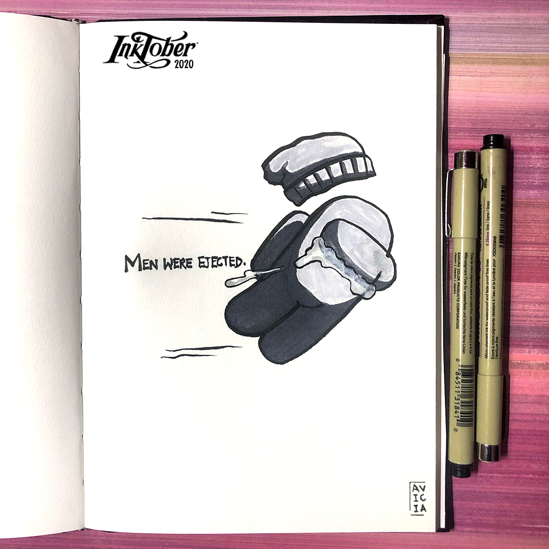 Inktober 2020 ink illustration page 9