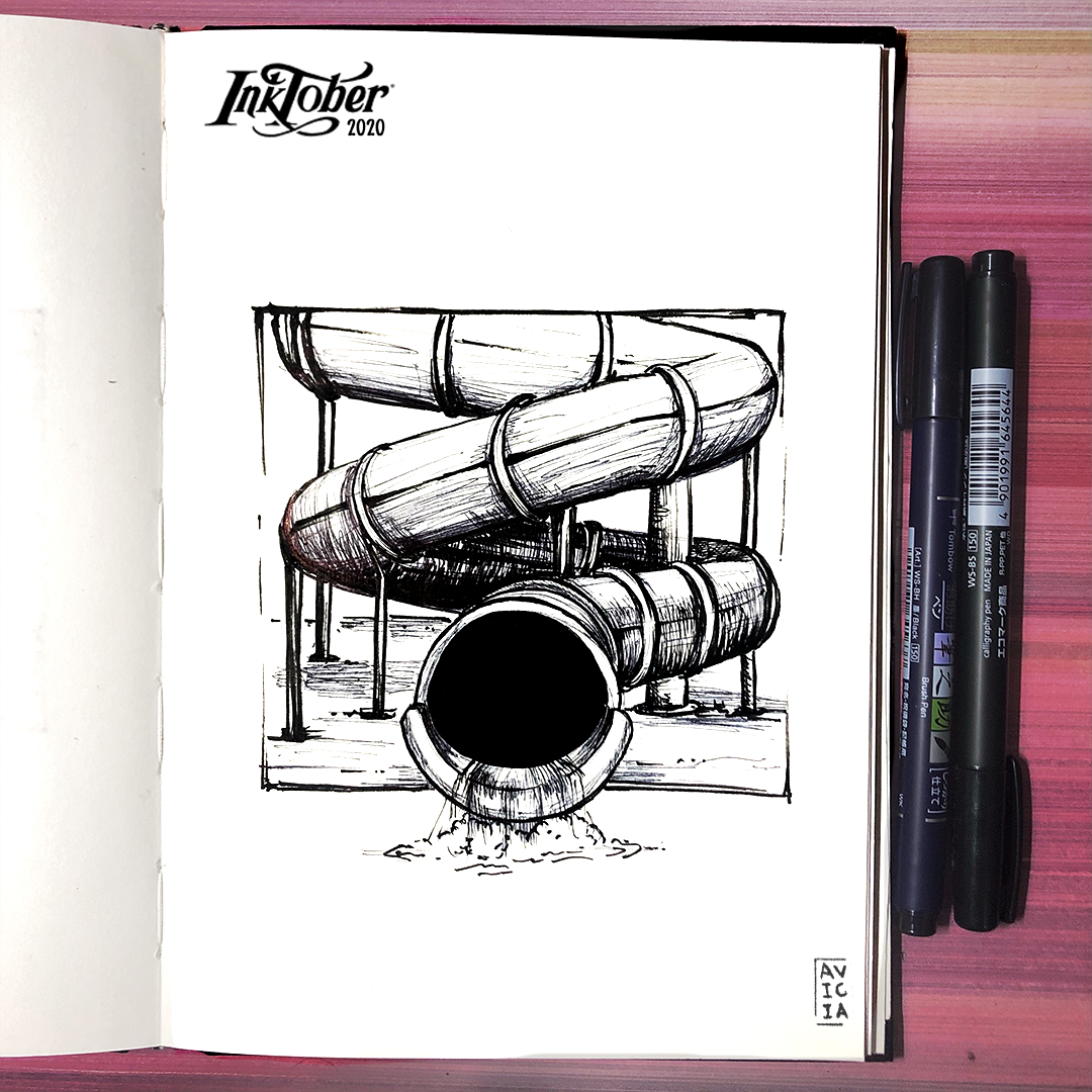 Inktober 2020 ink illustration page 12