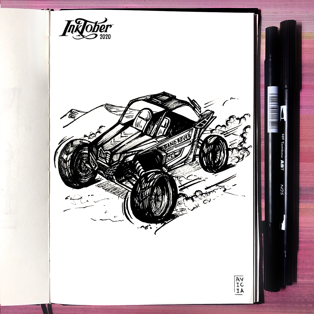 Inktober 2020 ink illustration page 13