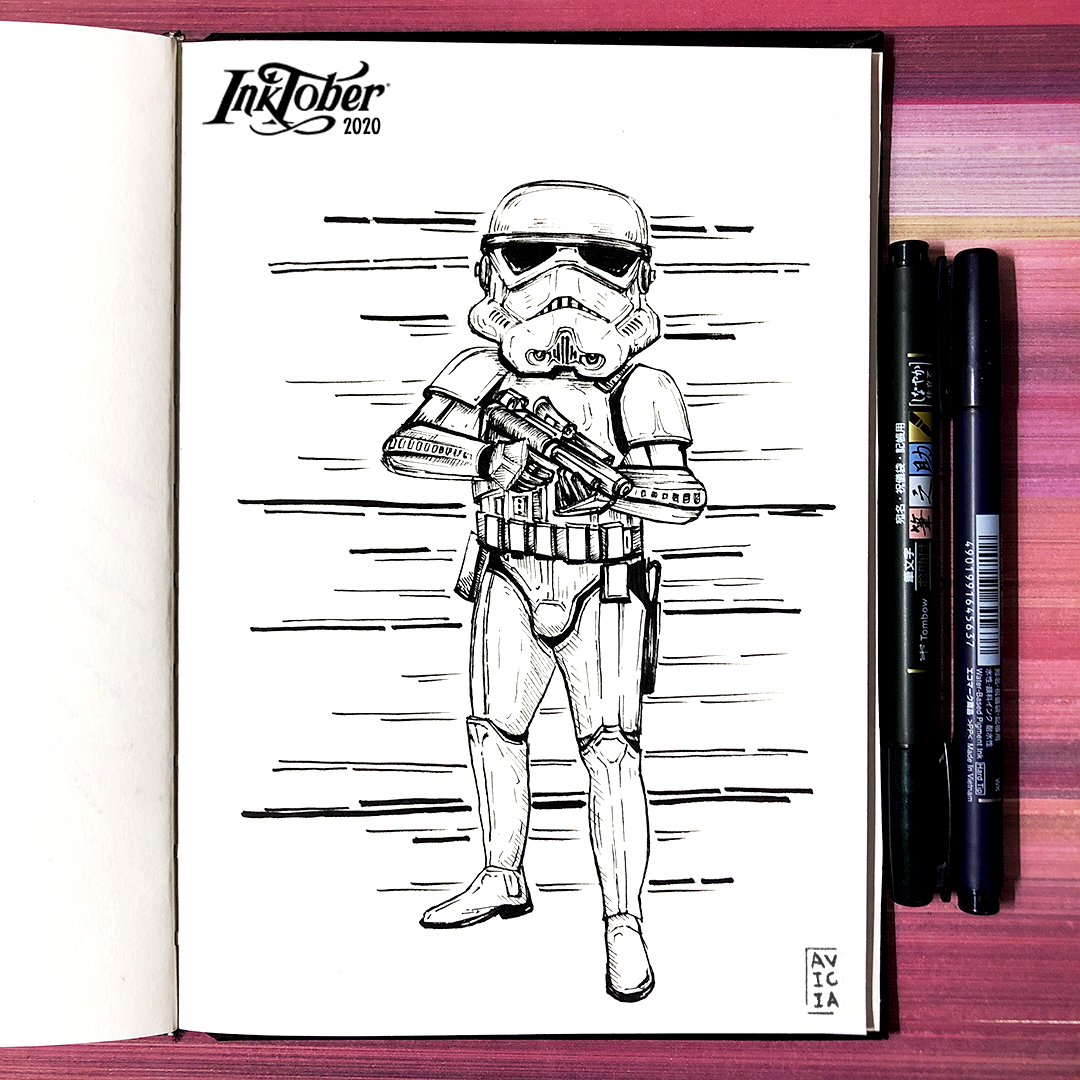 Inktober 2020 ink illustration page 17
