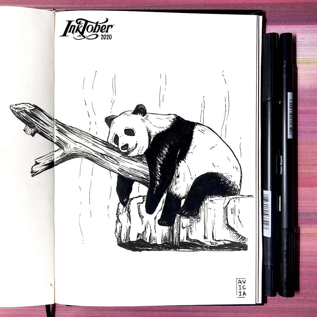 Inktober 2020 ink illustration page 21