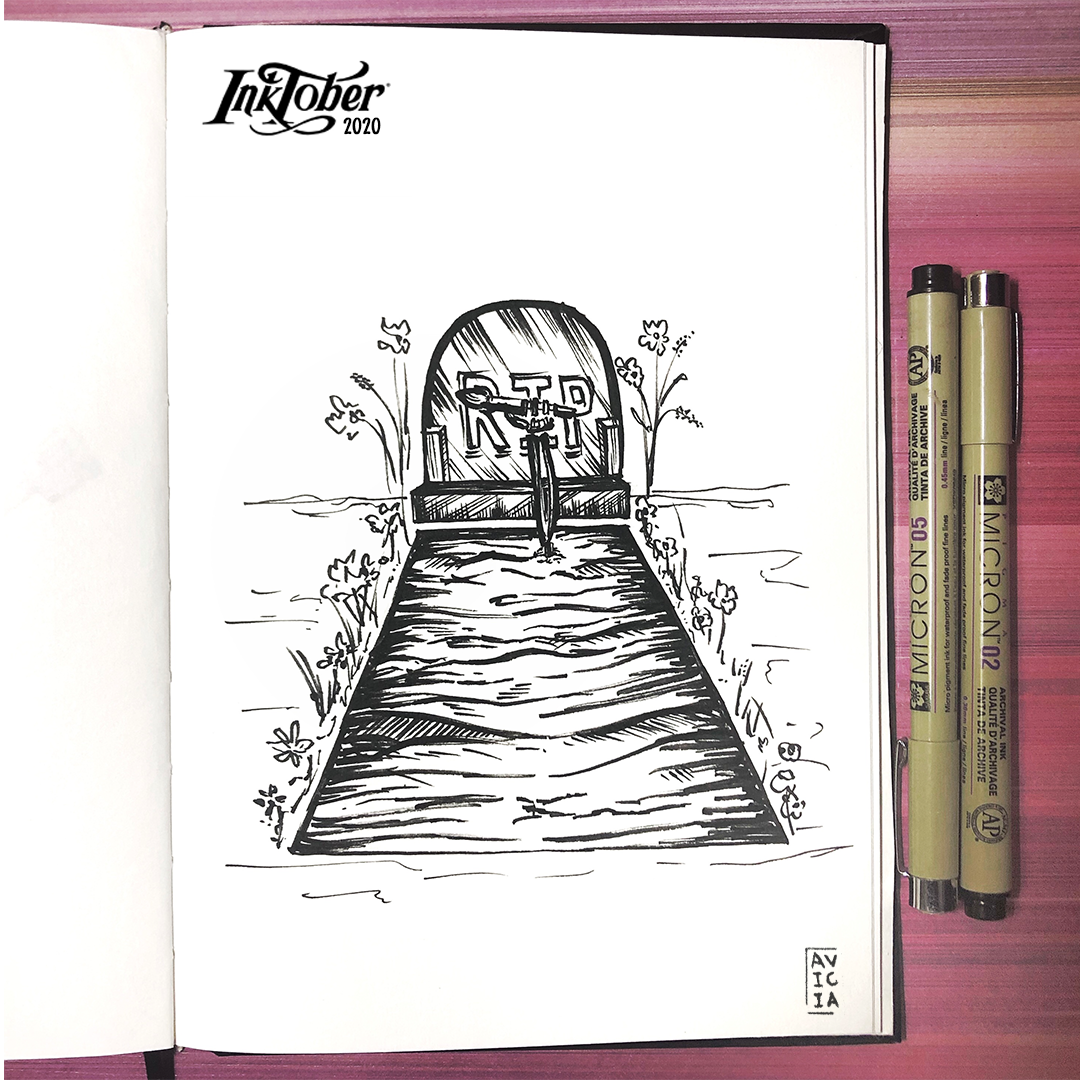 Inktober 2020 ink illustration page 23