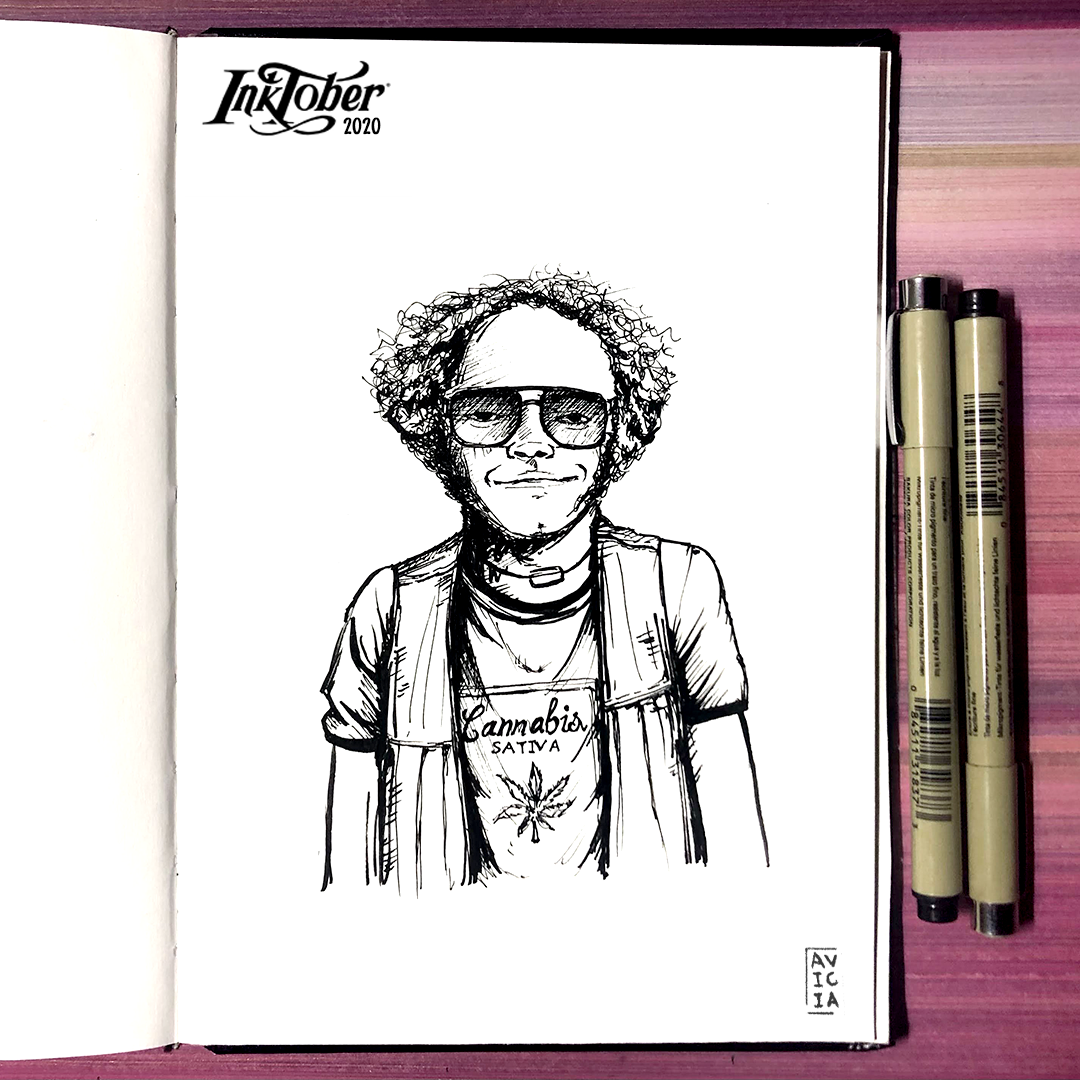 Inktober 2020 ink illustration page 26