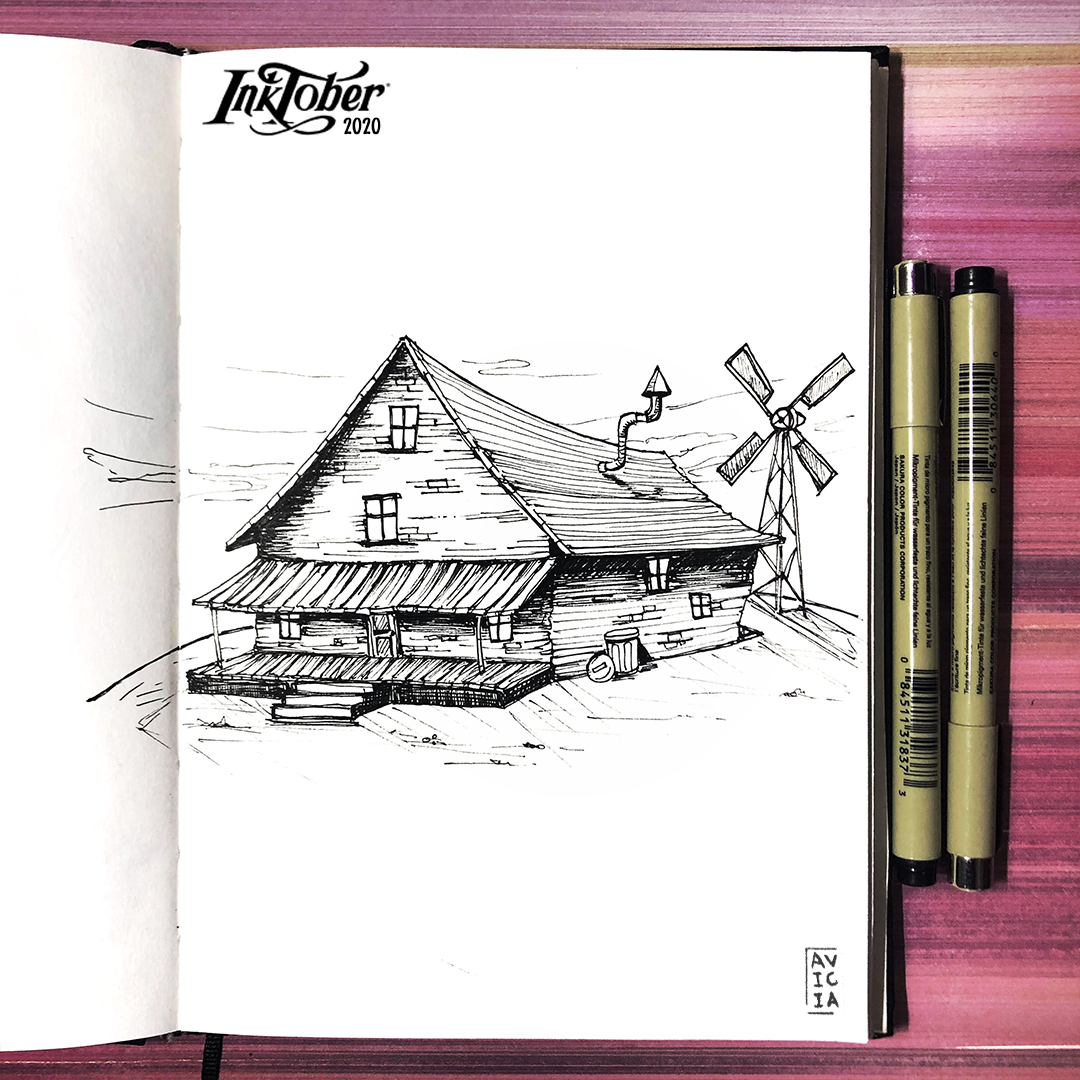 Inktober 2020 ink illustration page 30