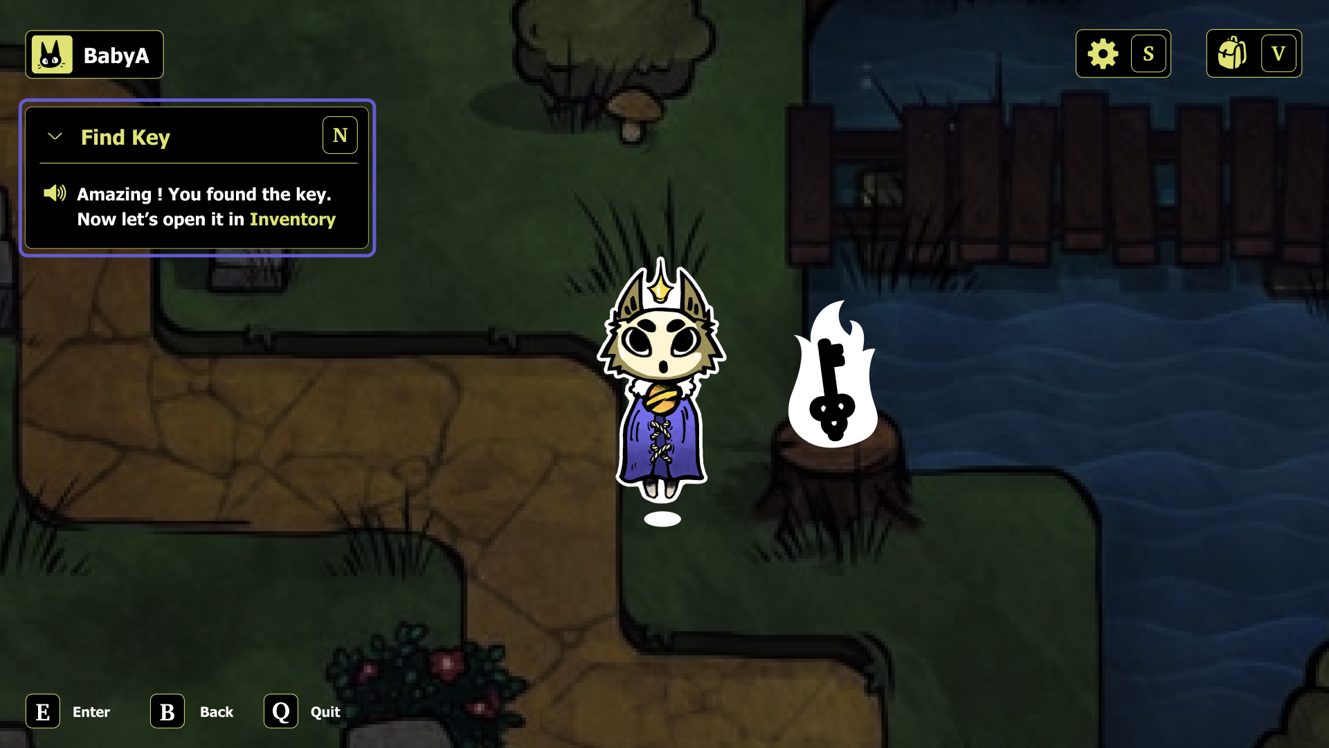 Land of the Forgotten title screen with primary navigation options