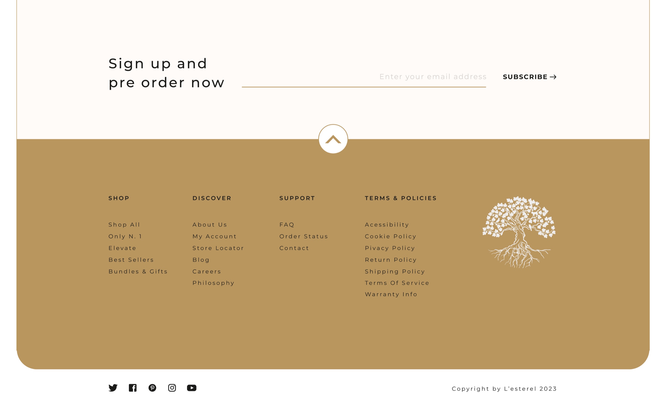 L'esterel blog section with skincare and product content cards